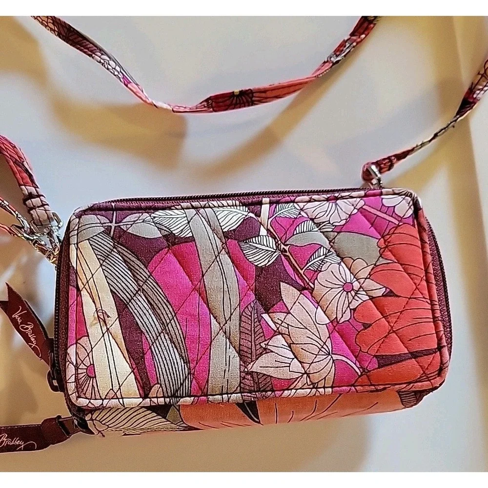 Vera Bradley Wristlet‎ Wallet- PURPLE /Multicolored